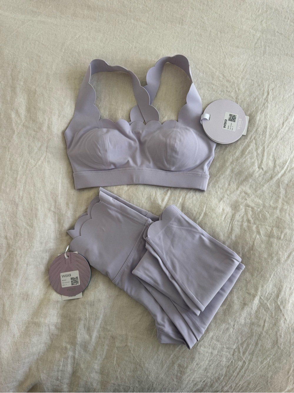Scallop Edge Lavender *and* Pistachio Workout Set - Picture 7 of 15